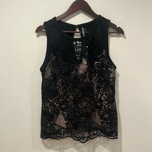 Yoana Baraschi‎ Vendome Lace Sleeveless Top - Size 8